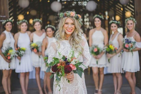 Fun wedding party glowing in their OATS tans!