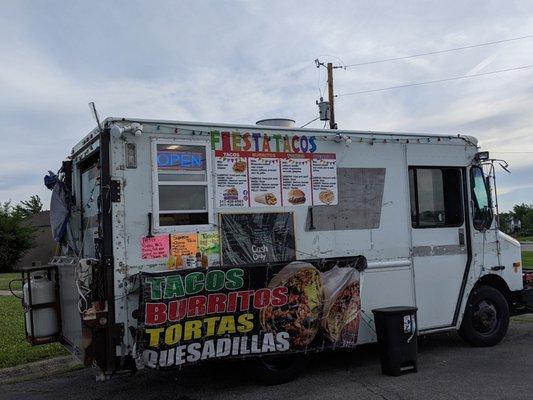 It's an old USPS converted to a food truck.