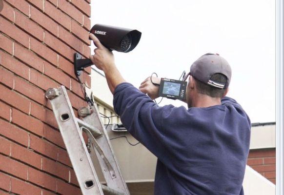 Installation of HD security cameras