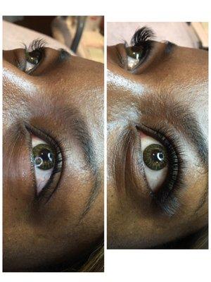 Lash Before (left/bottom) and After (right/top)