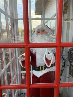 stoned santa flipping you off