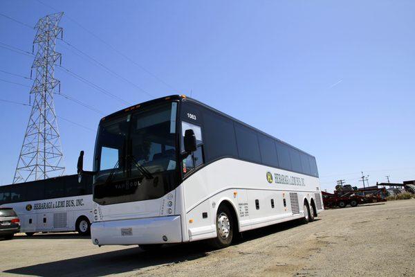 Front/Side view of 56 Seater Bus