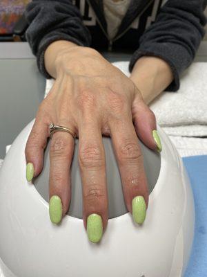 Luxa build base with gel polish