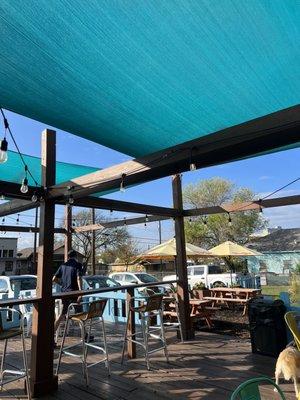 Patio dining area.