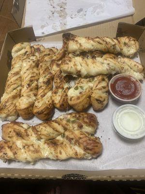 Jalapeño cheesy breadsticks