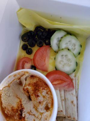 The lamest $11 hummus tray I've experienced