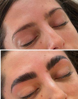 Brow lamination & tint