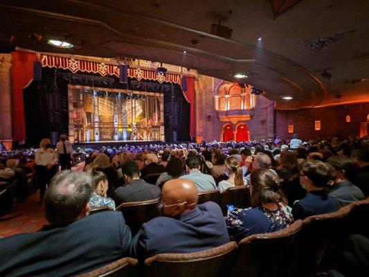 It was a packed house for the September 22, 2021 performance of Hamilton at The Fox Theatre in Atlanta.