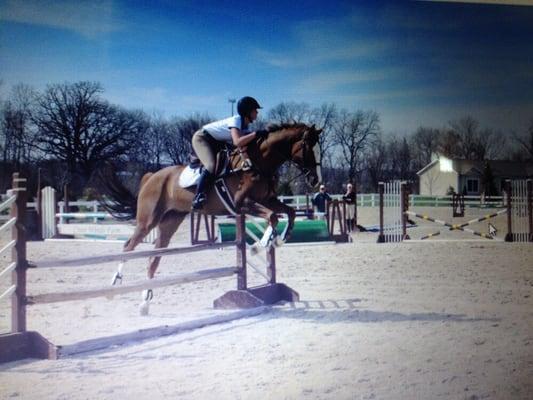 Me and my horse Maxx at a clinic taught by our awesome CWF riding instructors