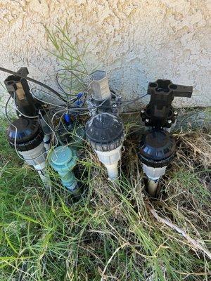 The far LEFT & the far RIGHT valves were brand new installed by this company.