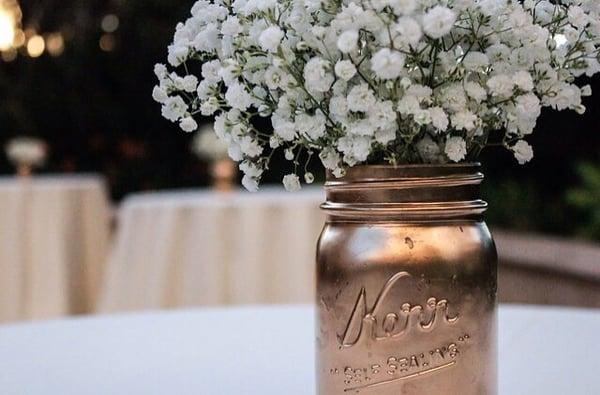 Loved these gold mason jars