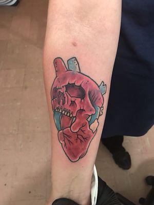 Skull heart tattoo I did recently