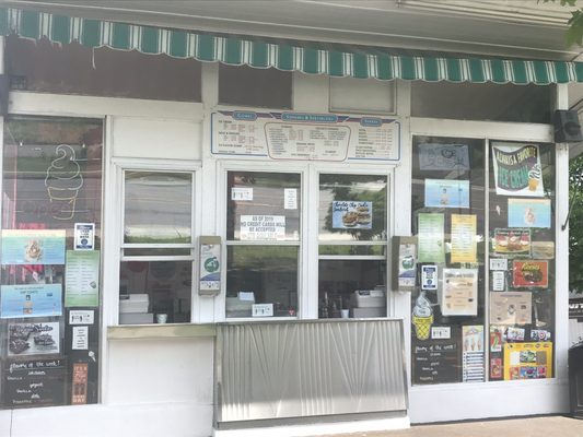 Ice cream storefront