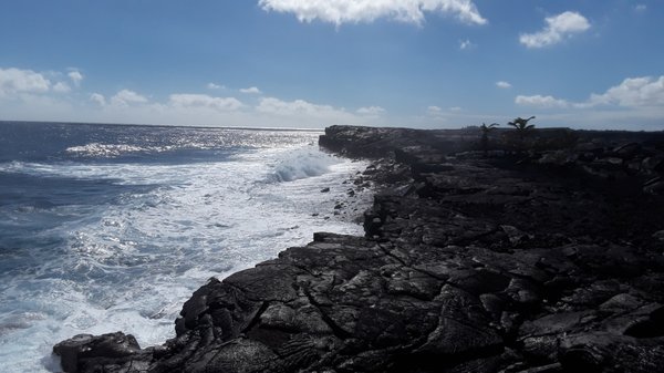 lava and ocean- 2 min. walk from house