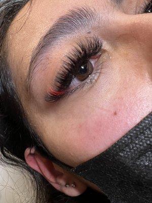 Color volume lashes