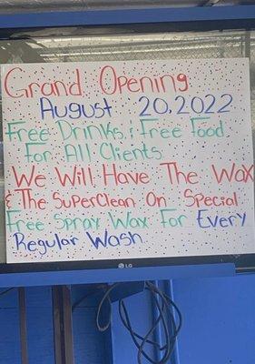 Grand Opening 8/20/22