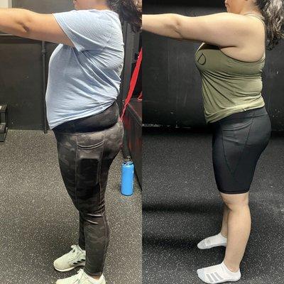 From determination to transformation! My client, who conquered every challenge on the path to a healthier, happier self.