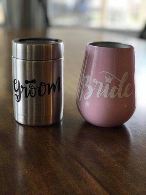 Sew Blessed Tumblers for Bride and Groom