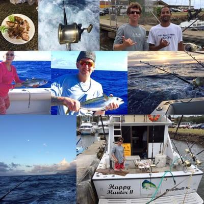 Another shot from The 41' Happy Hunter II, captain Alapai Toulon  and Crew- Micah put me on some nice Yellow Fin Tuna