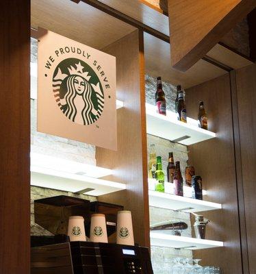 Wichita Marriott proudly serves Starbucks coffee.