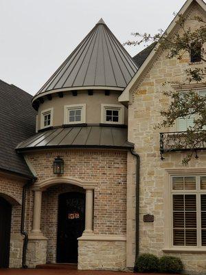 Accent your roof with a beautiful standing seam metal roof.