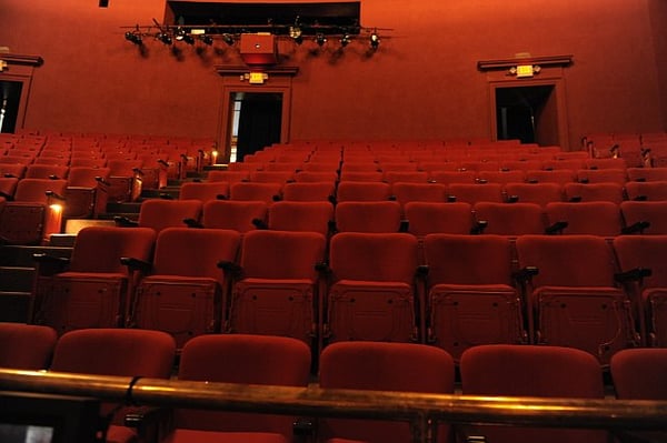 Balcony seating at the Spa Little Theater (photo by Gary Gold)