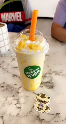 Mad mango smoothie and free stickers!!