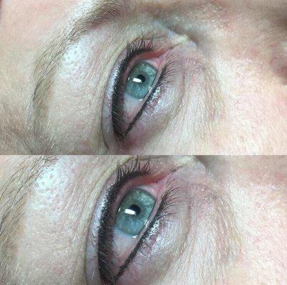 Permanent makeup eyeliner by Heather Pica