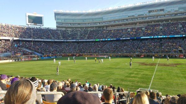 Vs. LA Galaxy. (Old Stadium: 52k+ in attendance)