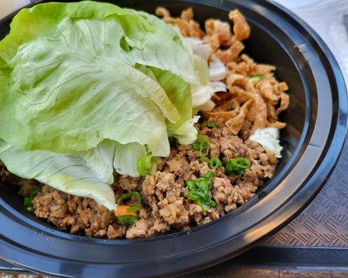 Chicken lettuce wrap