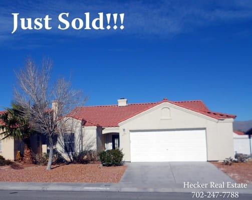 Just sold this cozy 1-story home in North Las Vegas. Call use today so we can find the perfect home for you! 702-247-7788