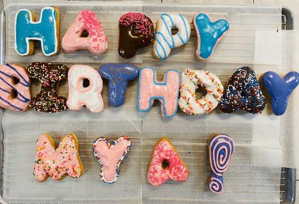 Birthday donuts