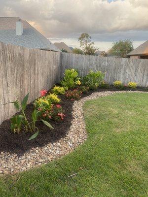 Back yard landscaping