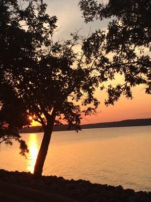 Sunset at Lake DeGray.