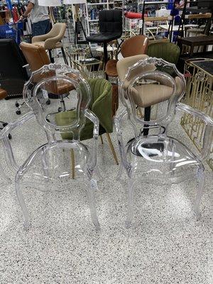 Plastic chairs! 79.99 each!