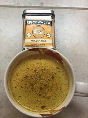 Golden Milk by Spicewalla ~ Turmeric, Cinnamon, Ginger, Black pepper, Nutmeg, Roasted Coriander