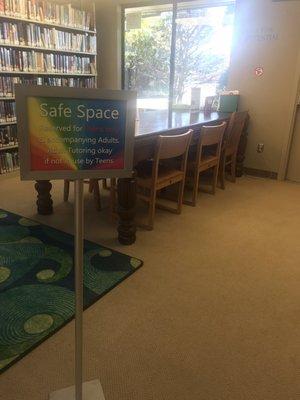 Safe space for teens