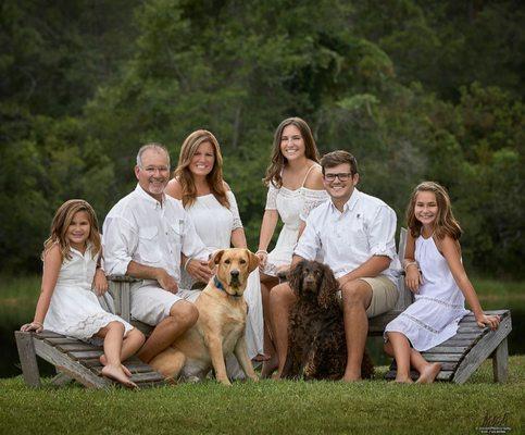 Dr. Kristen Burke and her husband, Harold and family