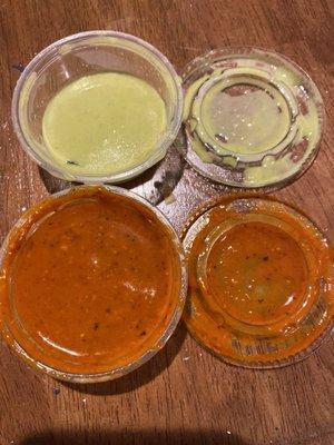 Red and green sauce