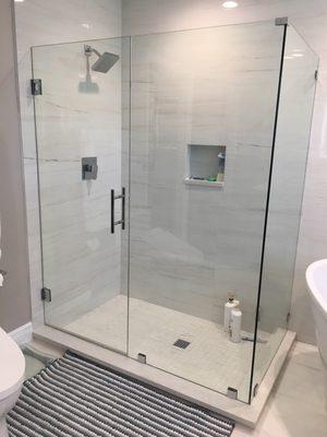 L Shape Swing Shower Enclosure