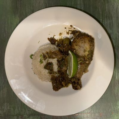 Alke Restaurant and Coffee Bar's Skimpy $17 Chicken Yassa Entrée with Only 1 (One) Drumstick!