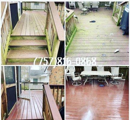 Pressure Washing Deck Cleaning