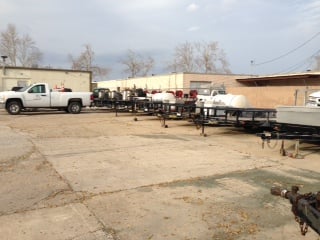 Some of BJS Power wash Trailer Units