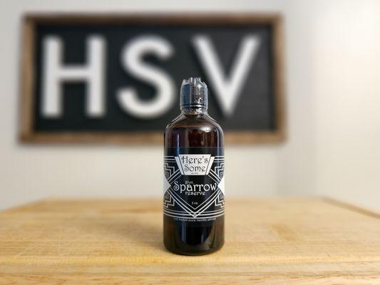 Pvt. Sparrow Reserve (3oz.); rum-based pure vanilla extract; https://heressomevanilla.com/store