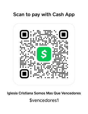 Si Sientes Donar a Este Ministerio lo puede hacer por nuestro Cash App de La iglesia. Bendiciones