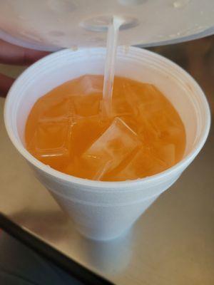 Homemade Agua De Melon had the perfect amount of sweetness and tiny pieces of cantaloupe in it. My favorite.