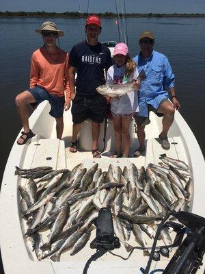 Inshore Charters: trout, redfish, flounder, drum & more!