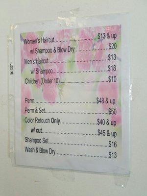 Price list