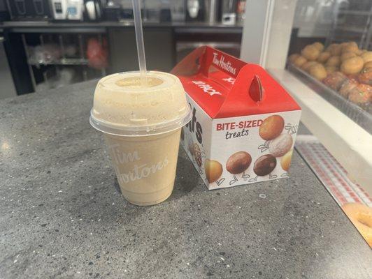 Timbits with Original Iced Capp