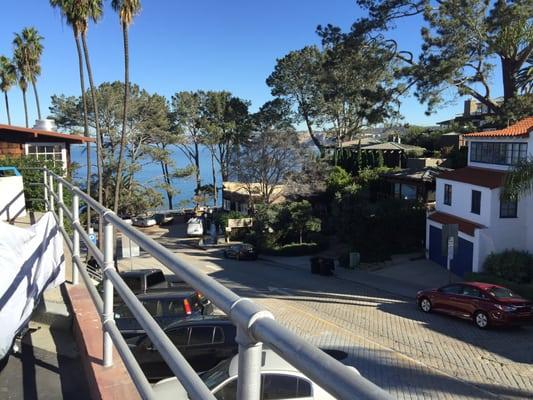 We are looking at the street that leads right to the famous La Jolla Cove.  The seals have taken over the beach which some lo...